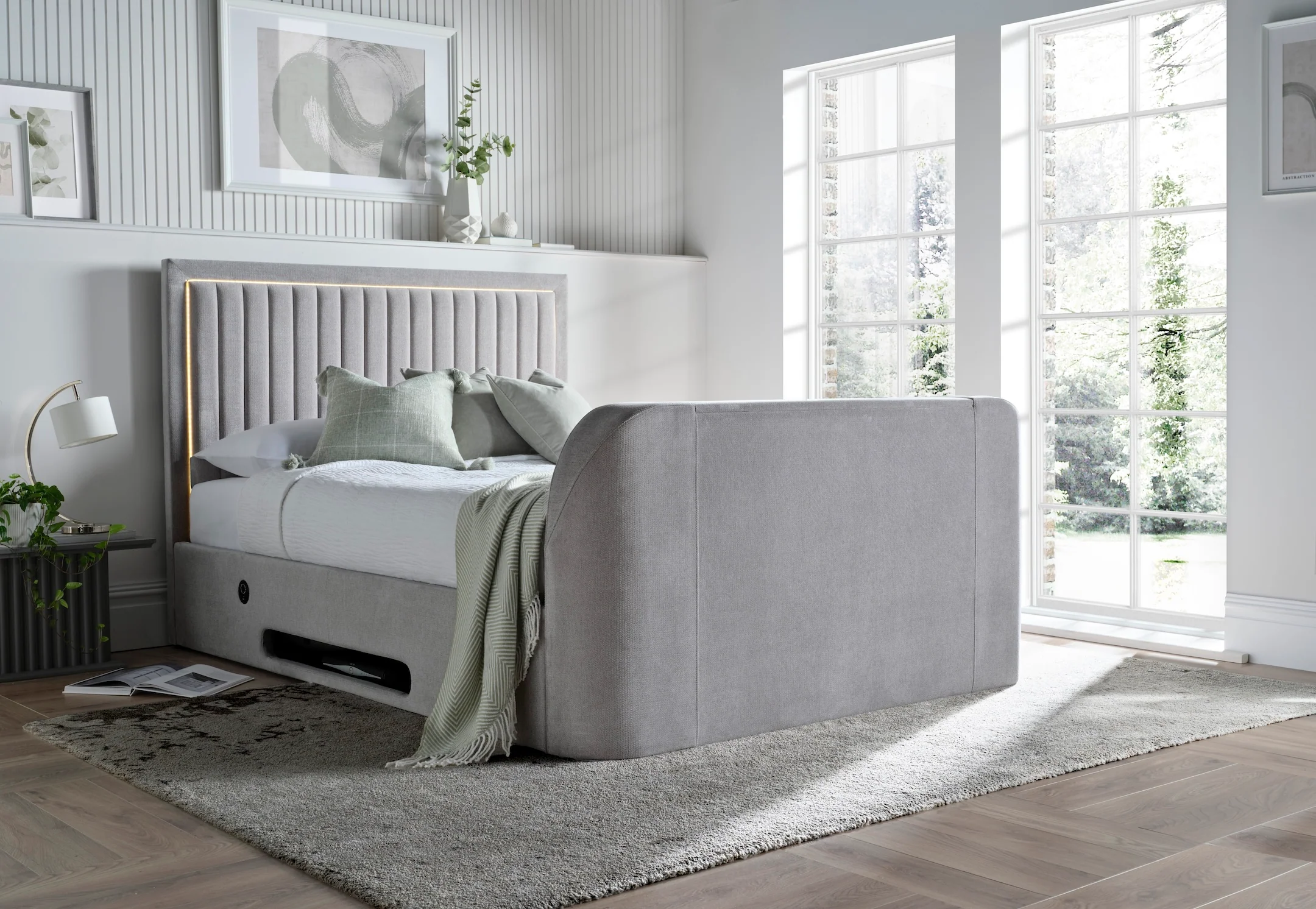 Grey TV Beds