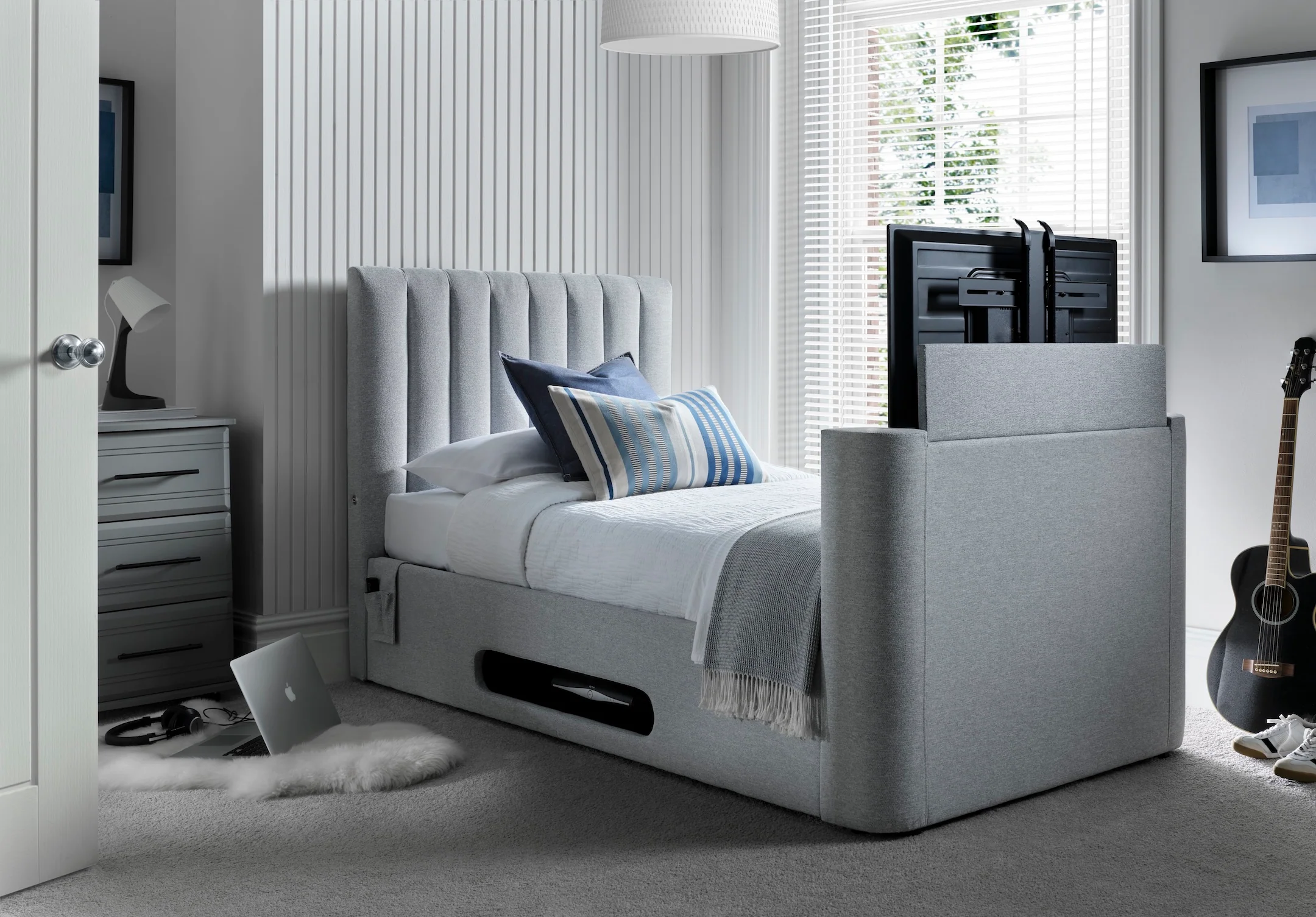 Grey TV Bed Sale